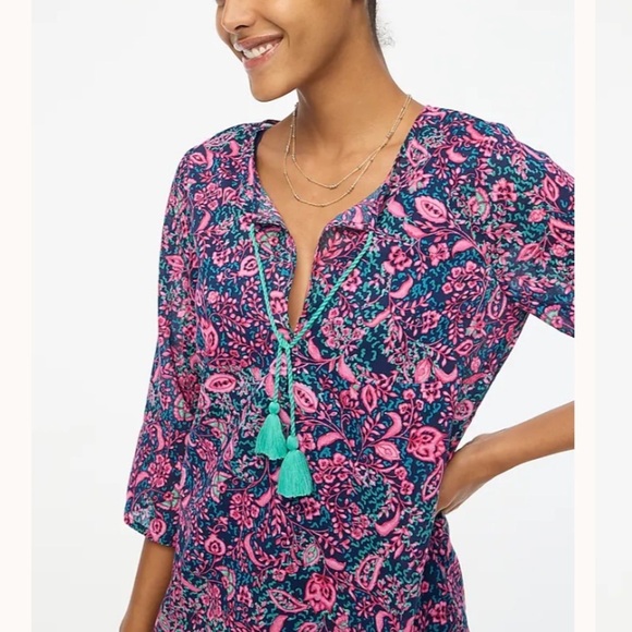 J crew Printed beach tunic - Picture 2 of 4